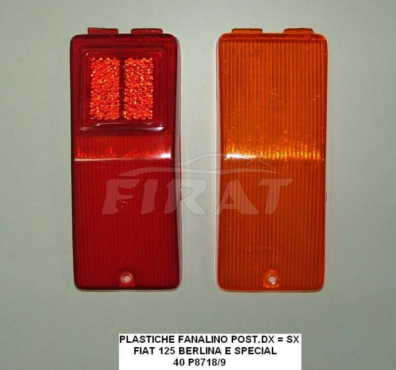 PLASTICHE FANALINO FIAT 125 POST.DX = SX